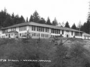 Old Grade School in Historic Nehalem, Oregon