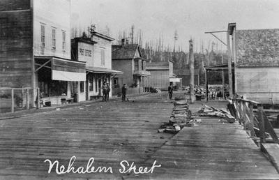 Nehalem Street in Historic Nehalem, Oregon