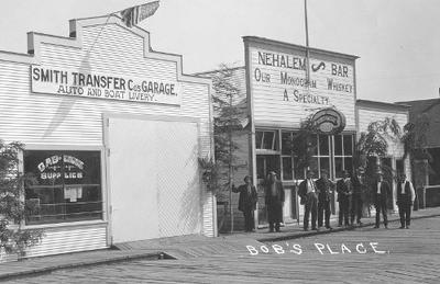 Smith Transfer Garage and Nehalem Bar in Historic Nehalem, Oregon